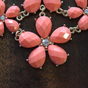 Coral Floral Necklace